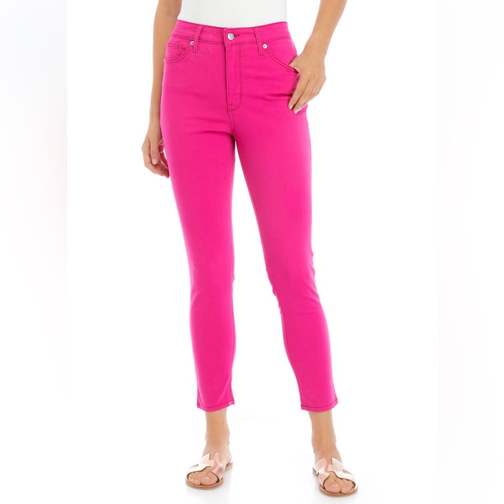Crown & Ivy High Rise Skinny Color Denim Jeans Size 8